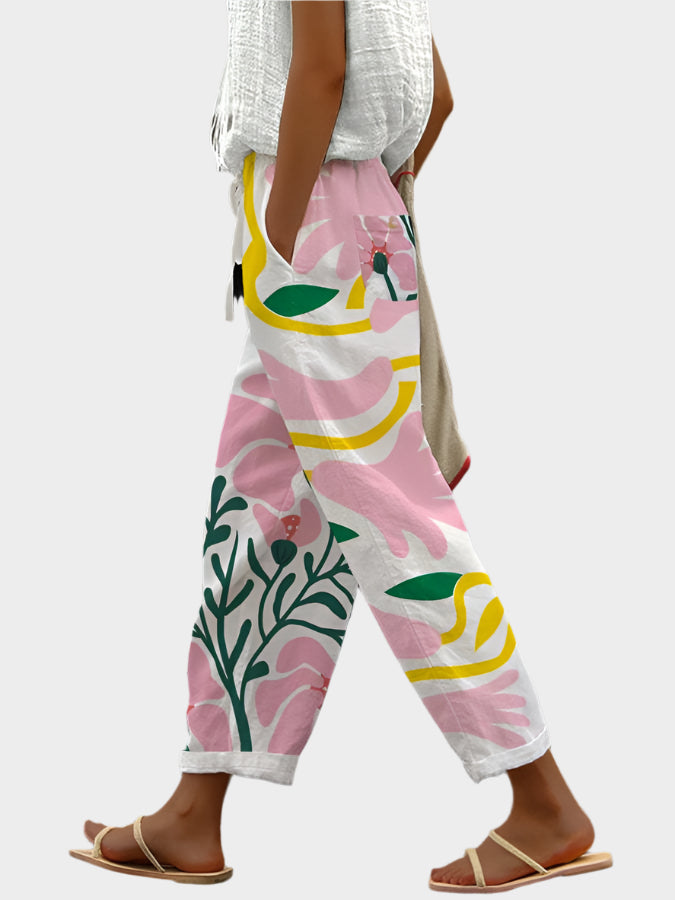 Relaxed Pants with Print