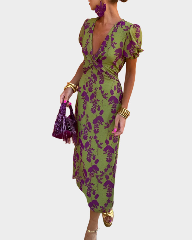 Women's Dress with Flower