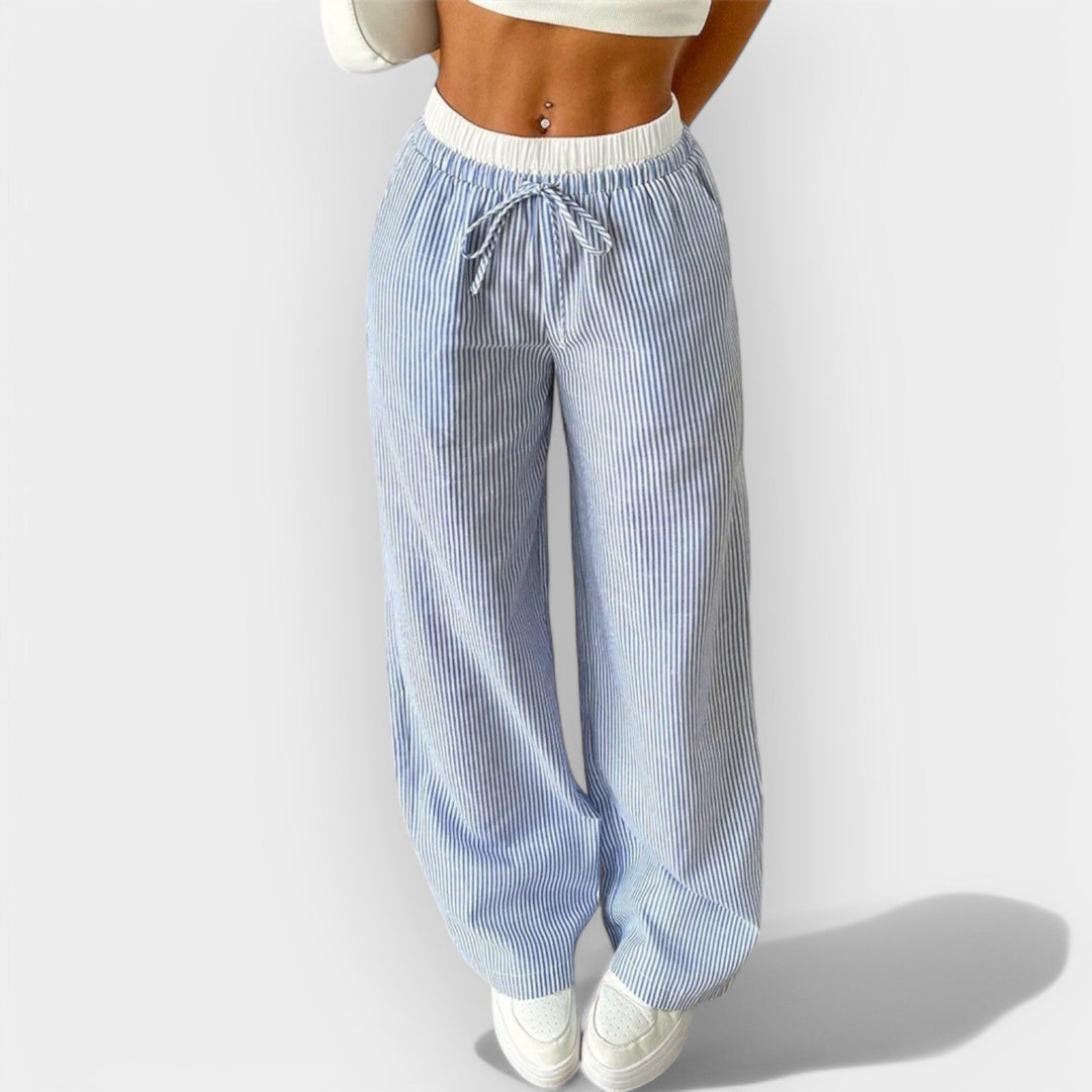 Striped Wide Pants