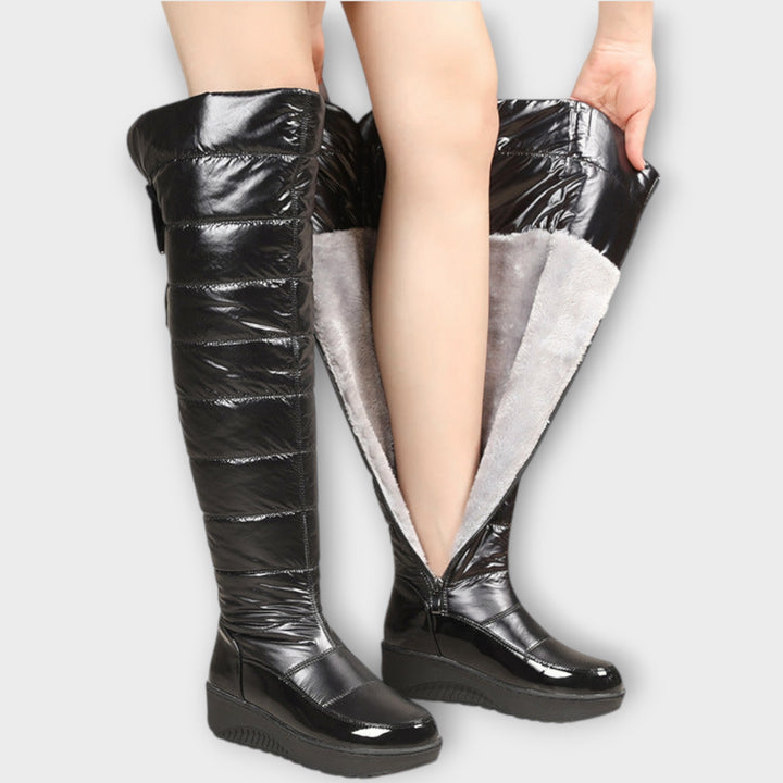 Winter Fleece-Lined Knee-High Boots