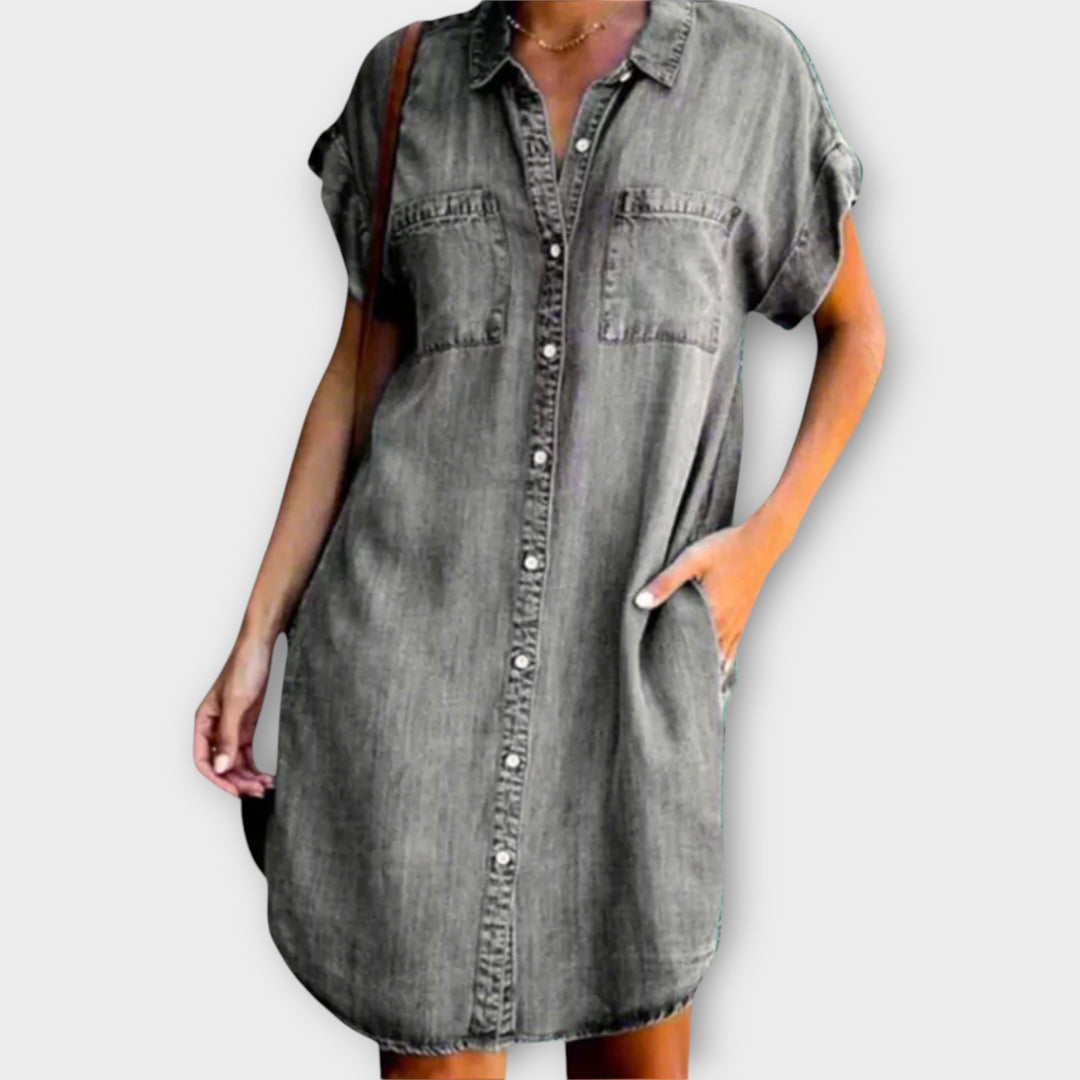 Mini dress made of elastic fabric