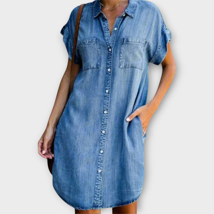 Mini dress made of elastic fabric