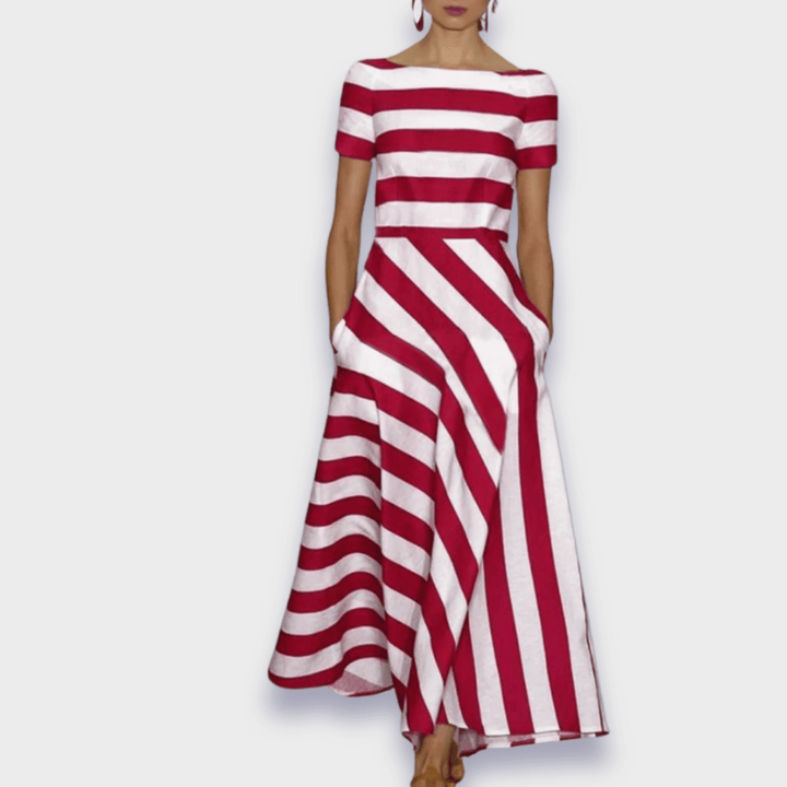 Handmade Striped Long Dress