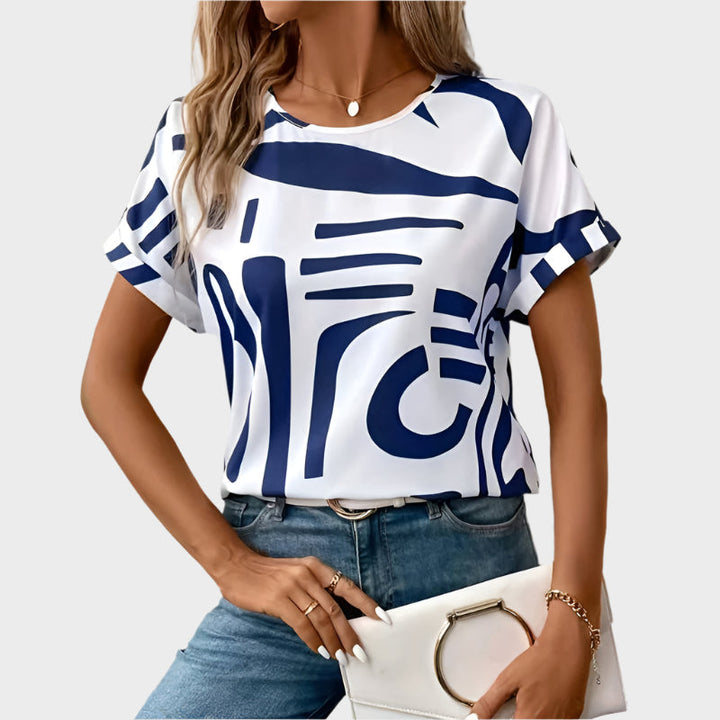 Daily T-shirt with Abstract Design
