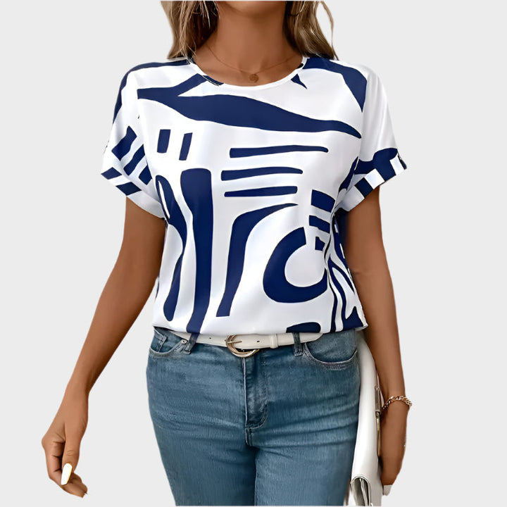 Daily T-shirt with Abstract Design