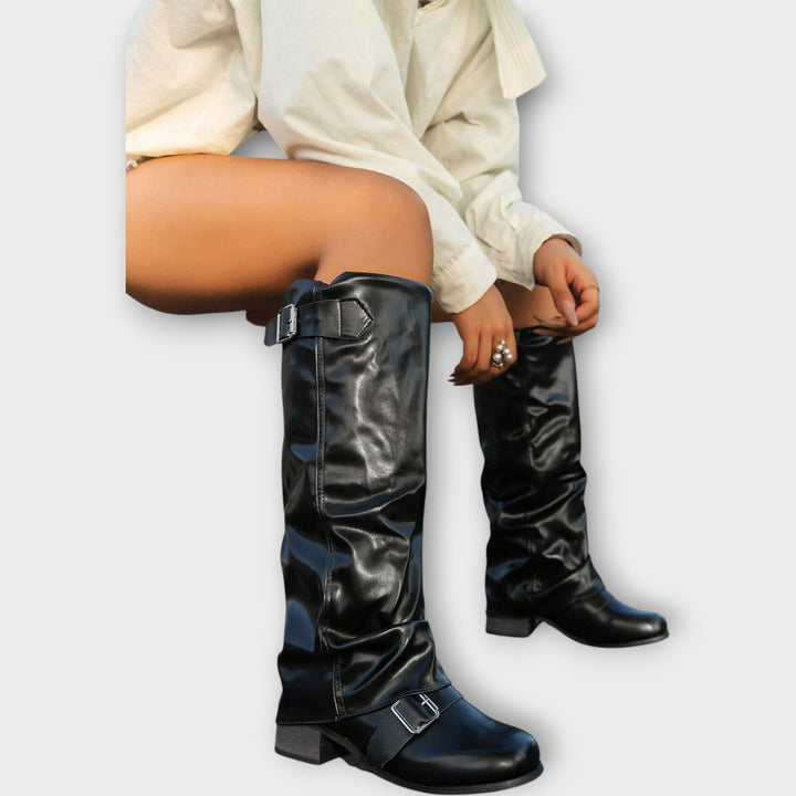 Rowan Slouch Leather Boots