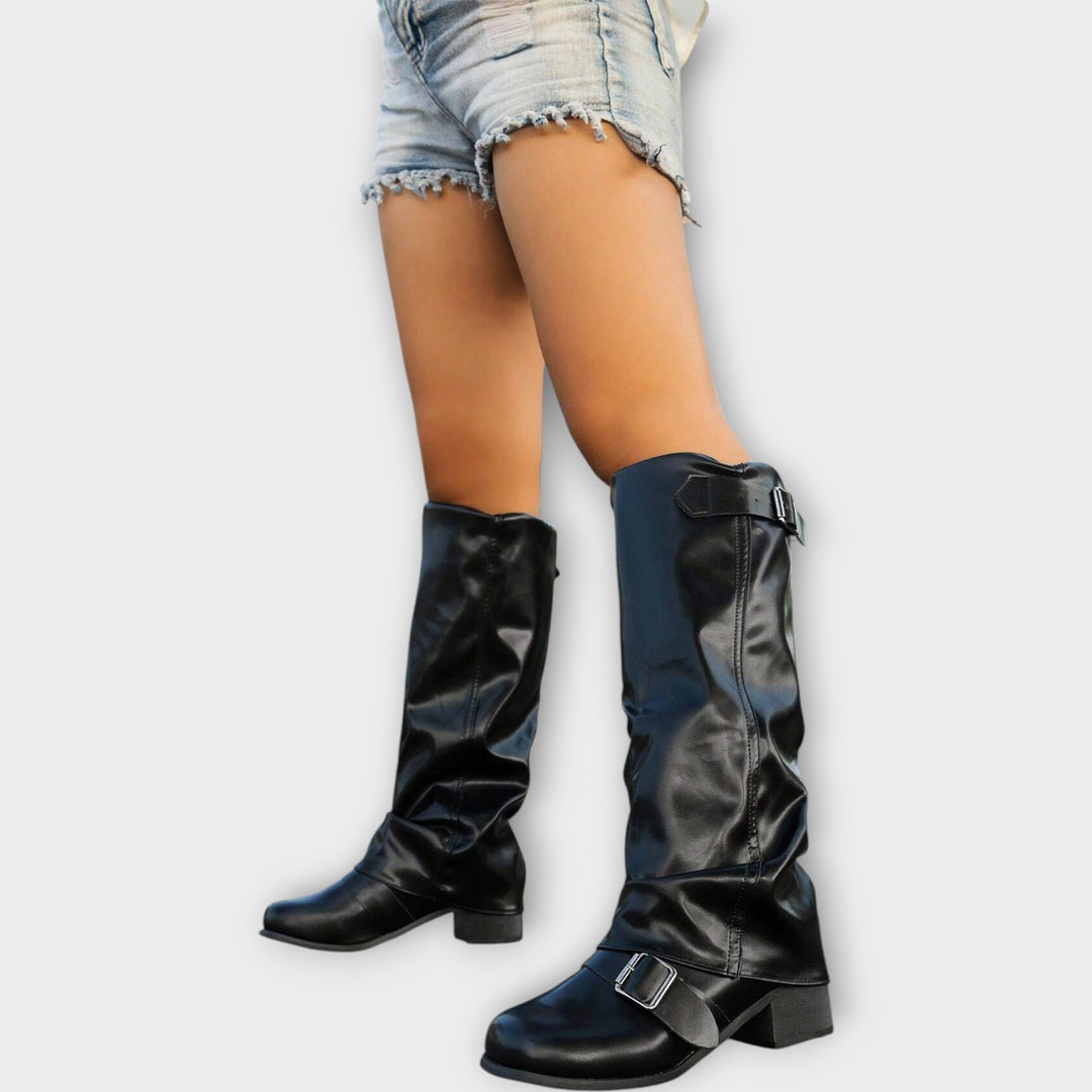 Rowan Slouch Leather Boots