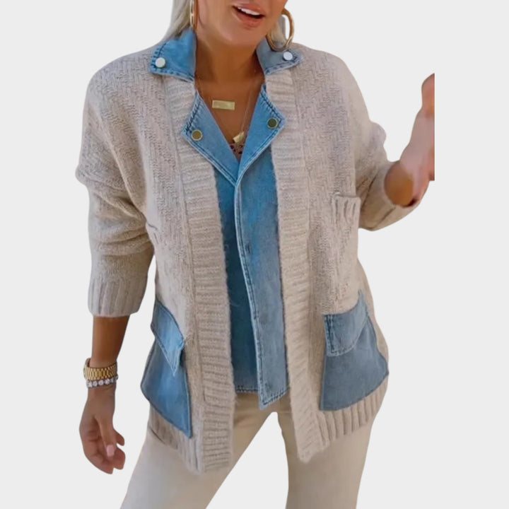 Textured Layered Knit Jacket