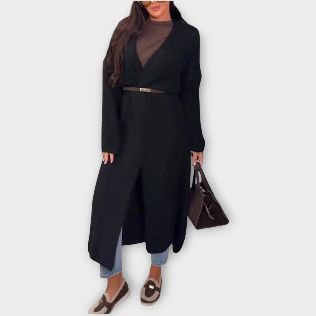 Cozy Belted Longline Cardigan