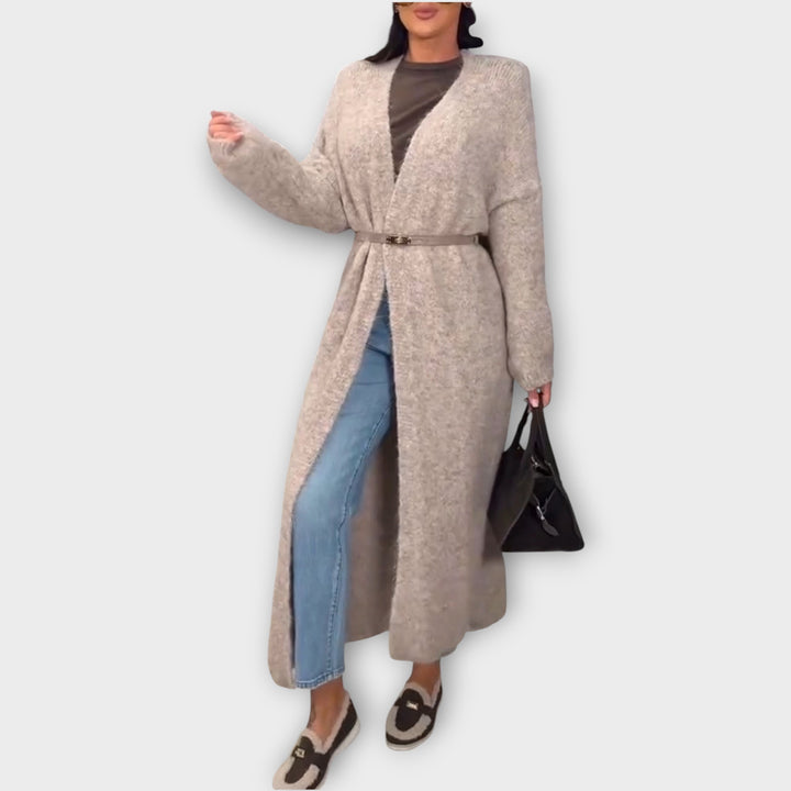 Cozy Belted Longline Cardigan