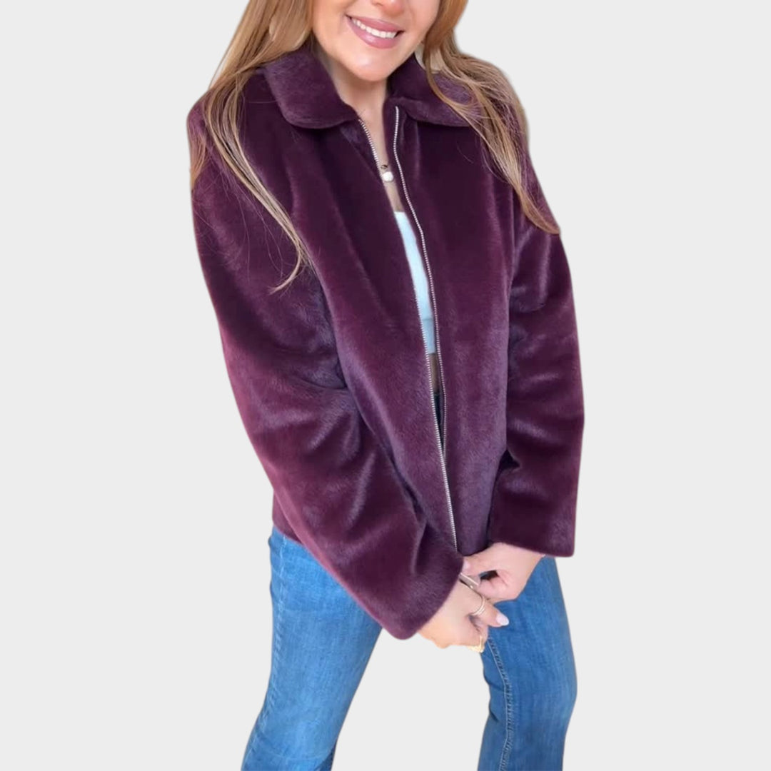 Plush Zip-Up Jacket