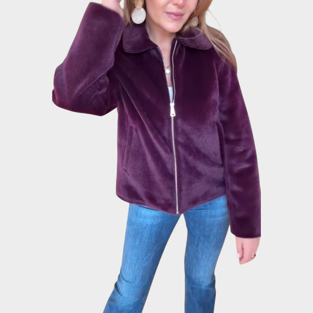 Plush Zip-Up Jacket