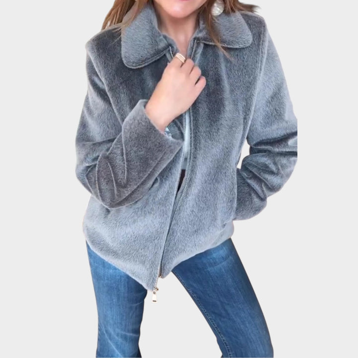 Plush Zip-Up Jacket
