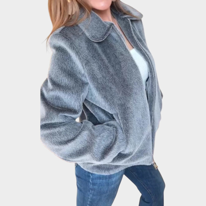 Plush Zip-Up Jacket