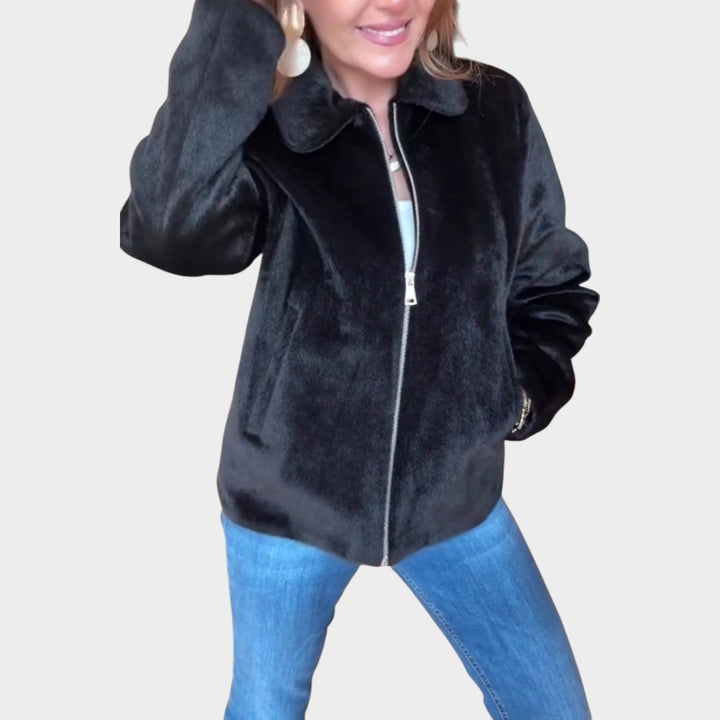 Plush Zip-Up Jacket