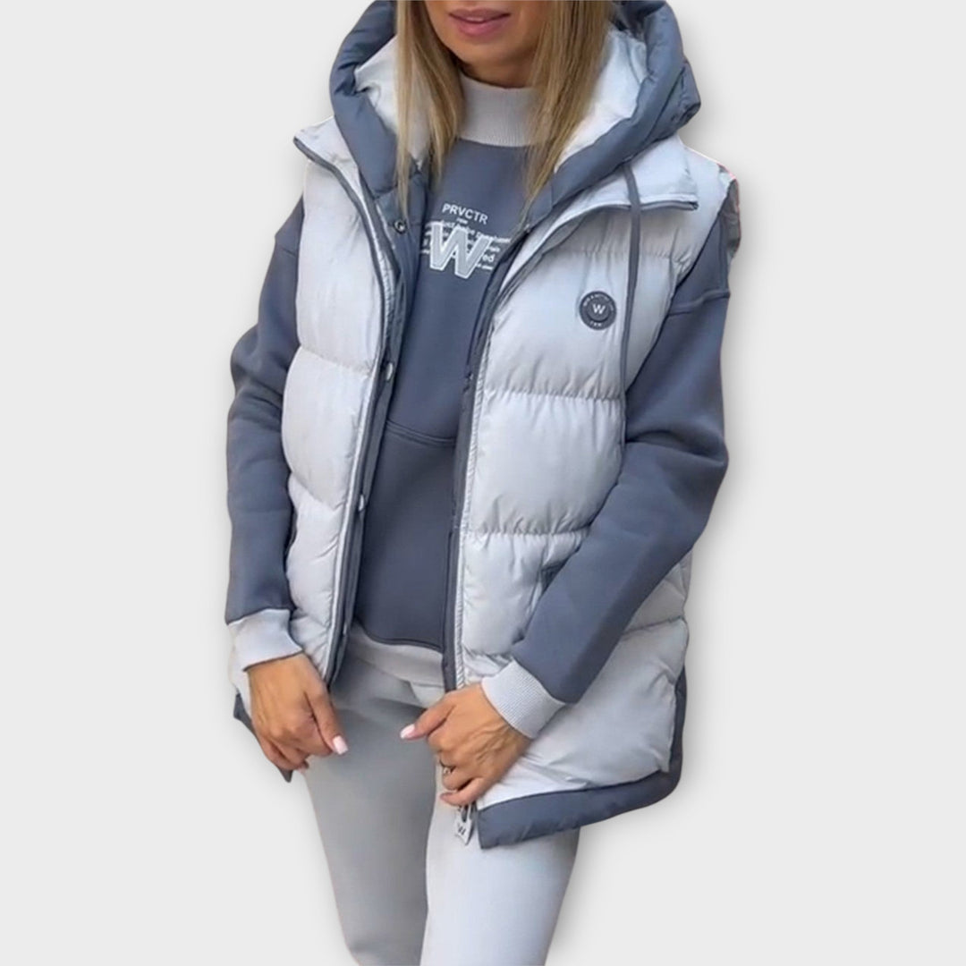 Cozy 3-Piece Winter Set – Turtleneck, Vest & Pants