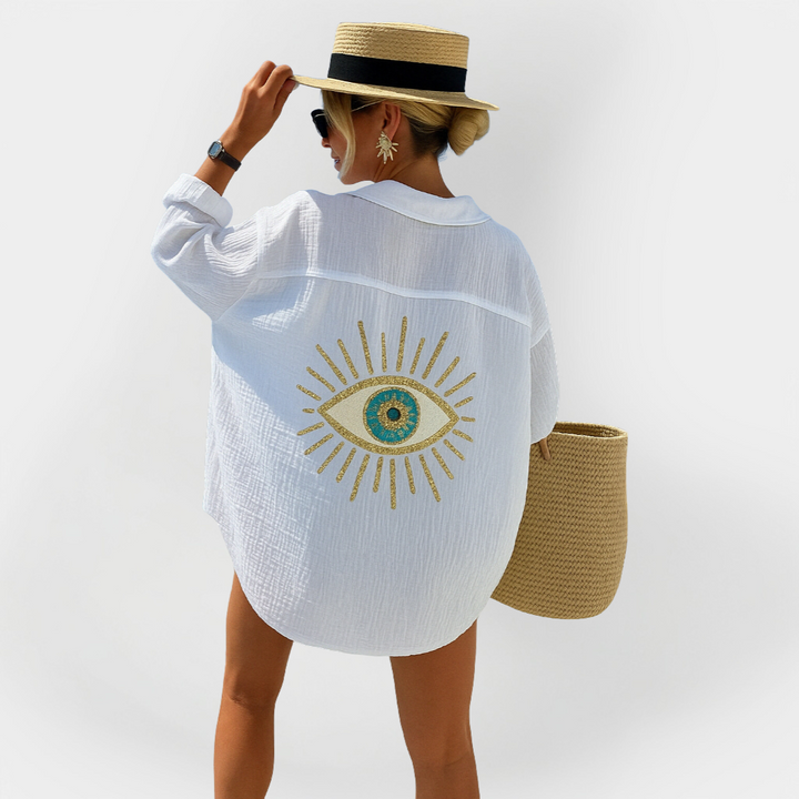 Beach Shirt with Eye Design