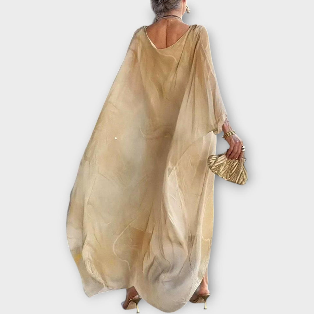 Maxi Kaftan with Sheer Texture