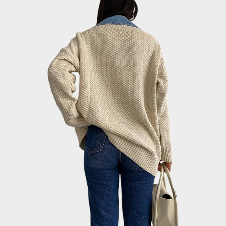 Effortless Layered Knit Jacket