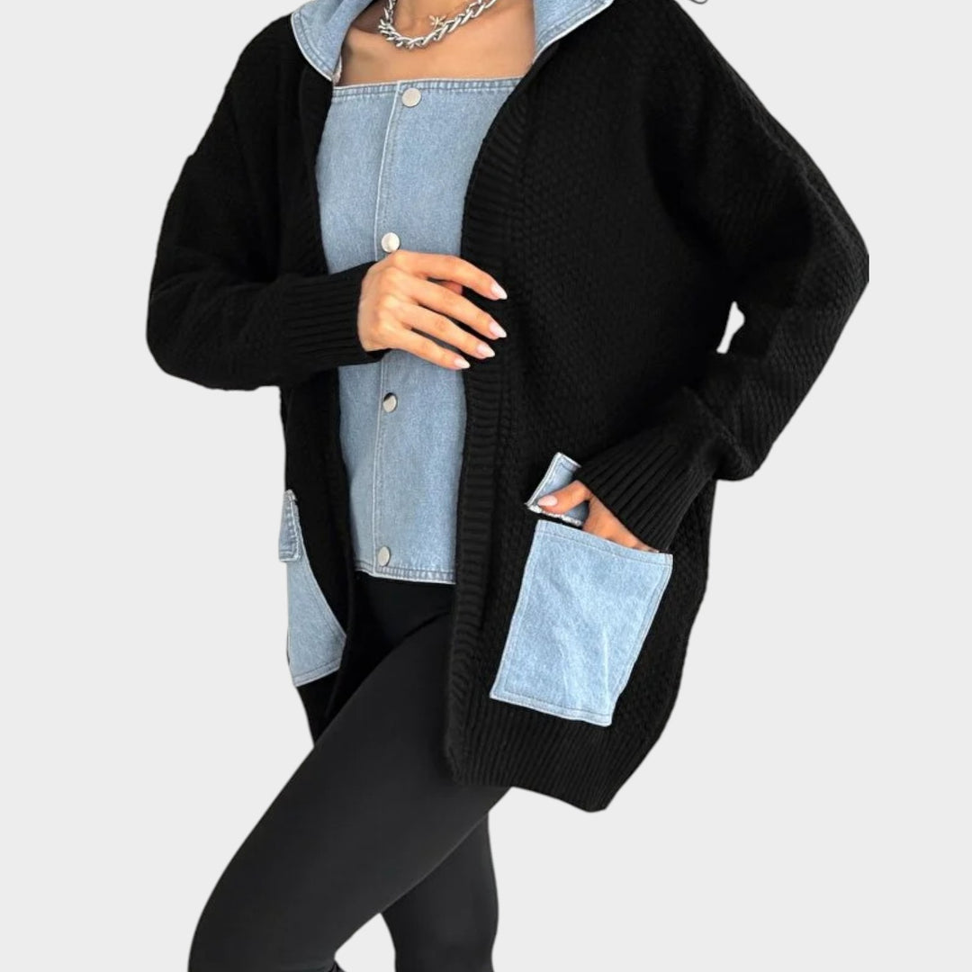 Effortless Layered Knit Jacket