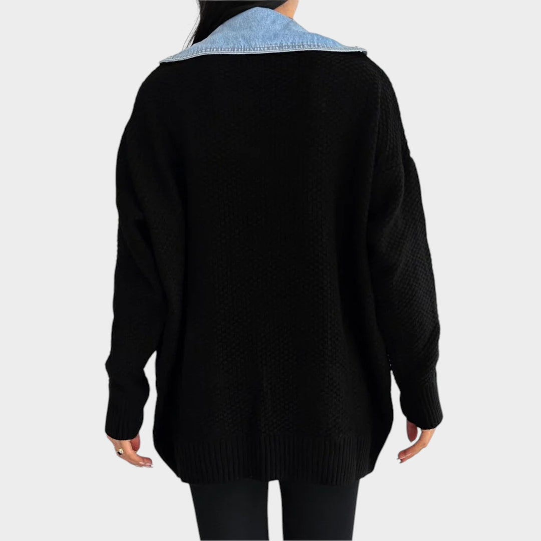 Effortless Layered Knit Jacket