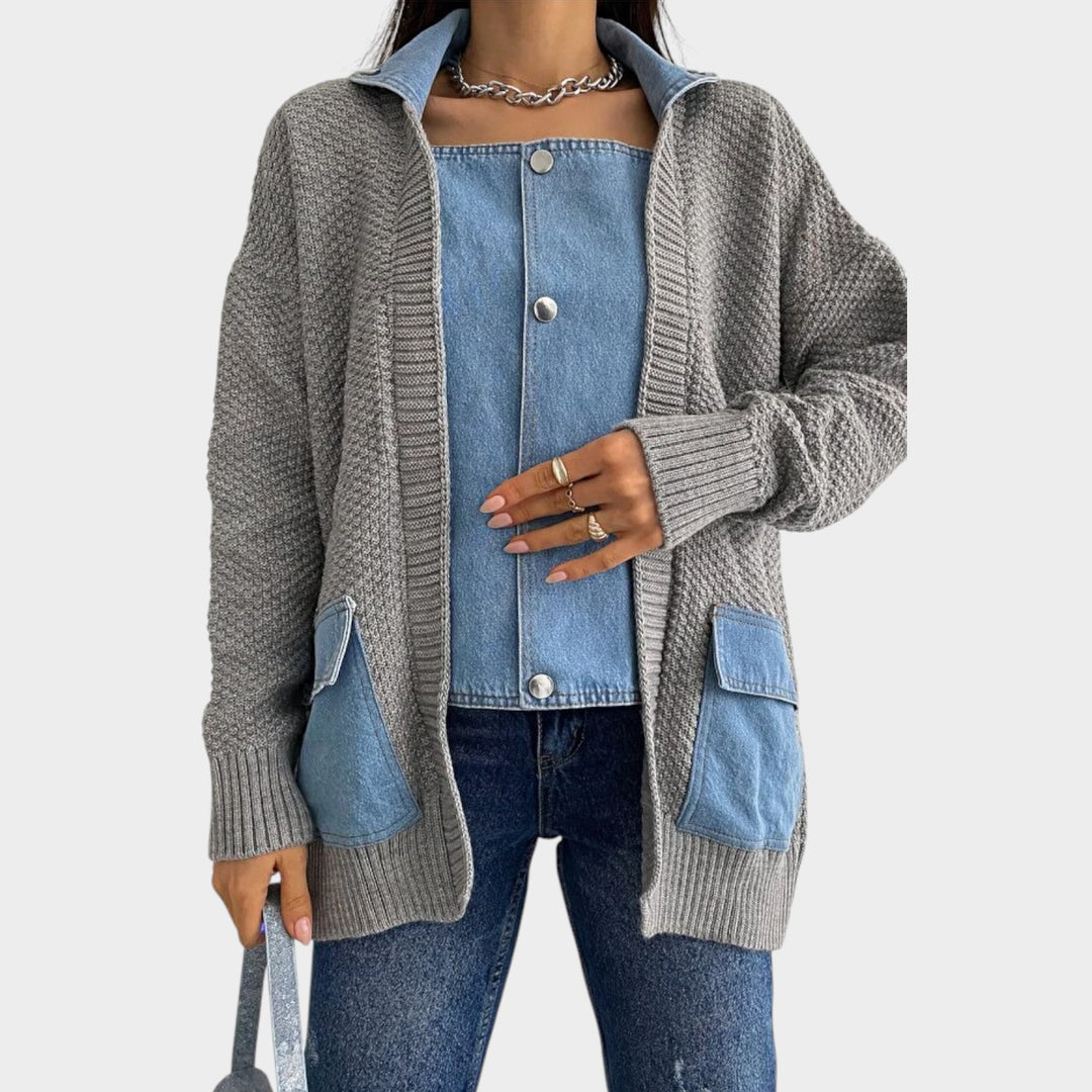 Effortless Layered Knit Jacket