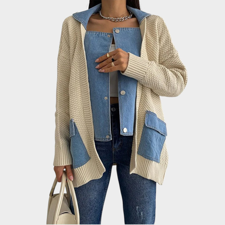 Effortless Layered Knit Jacket