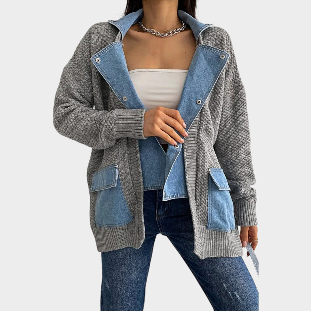 Effortless Layered Knit Jacket