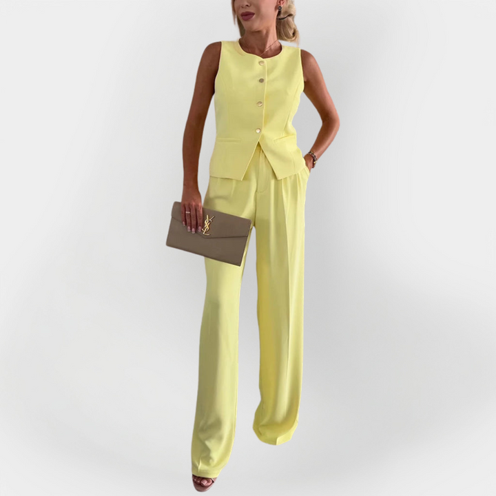 Elegant Pant Set with Sleeveless Top