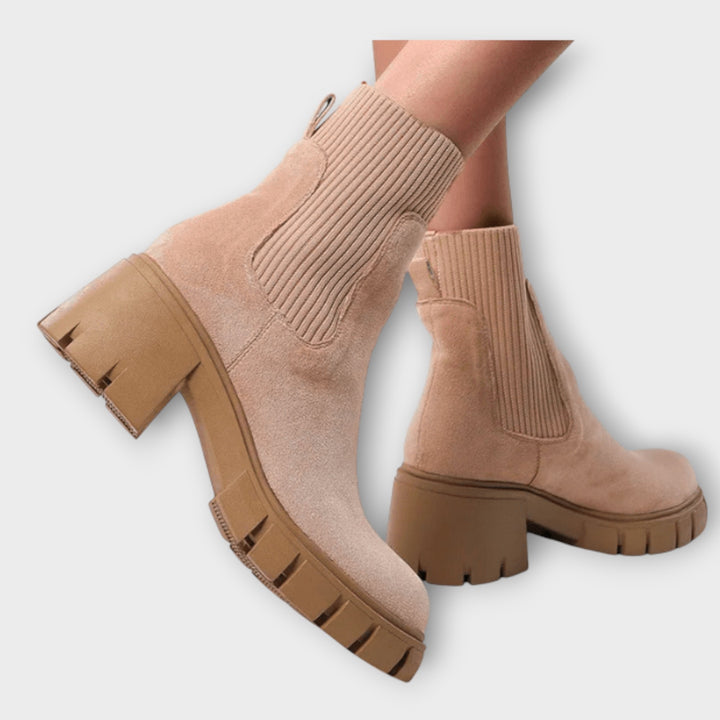 Chunky Suede Ankle Boots
