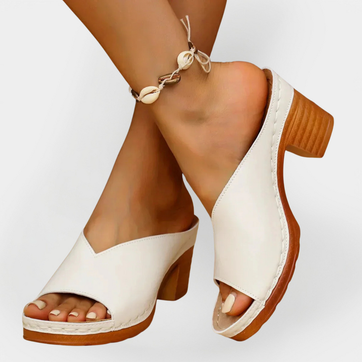 Orthopedic Sandals with Thick Heel