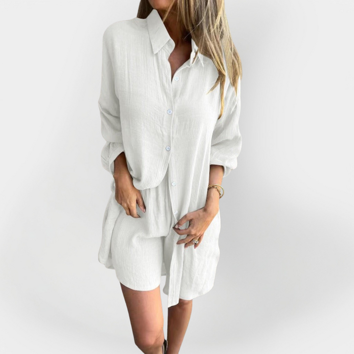 Daily Blouse & Shorts Set