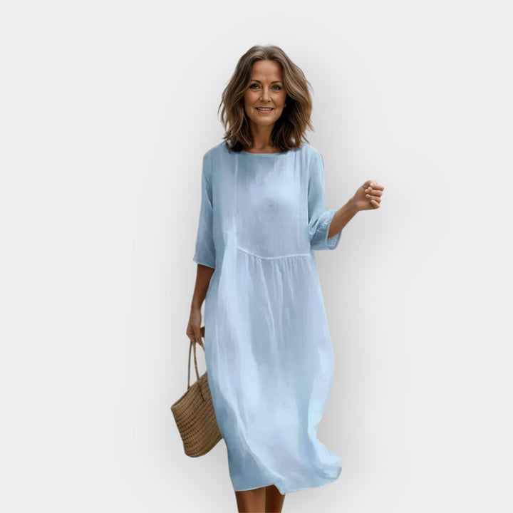 Dress with Flattering Design for the Belly