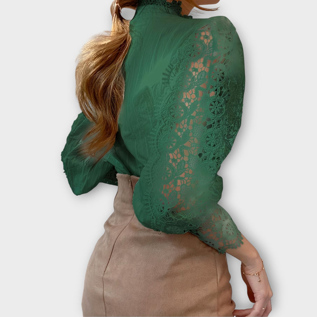 Elegant Lace Victorian Blouse
