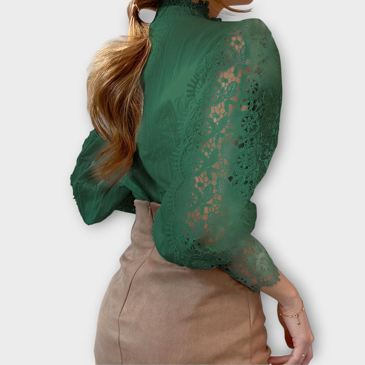 Elegant Lace Victorian Blouse