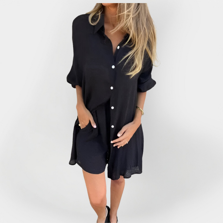 Daily Blouse & Shorts Set