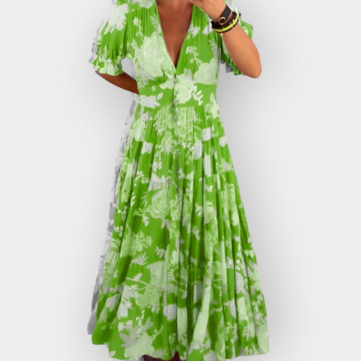 Light Floral Dress with Pockets