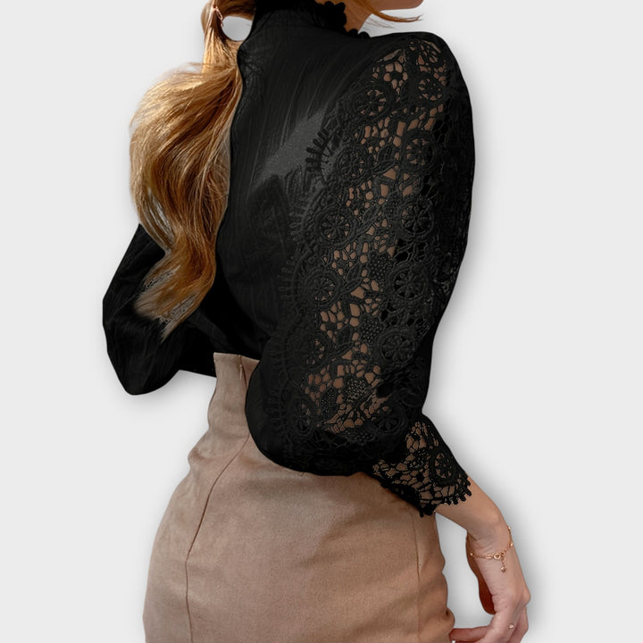 Elegant Lace Victorian Blouse