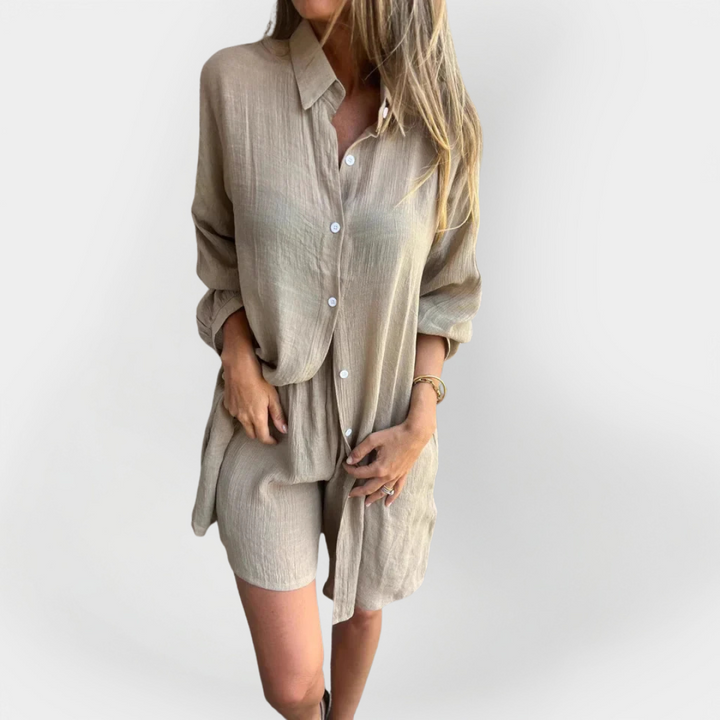 Daily Blouse & Shorts Set