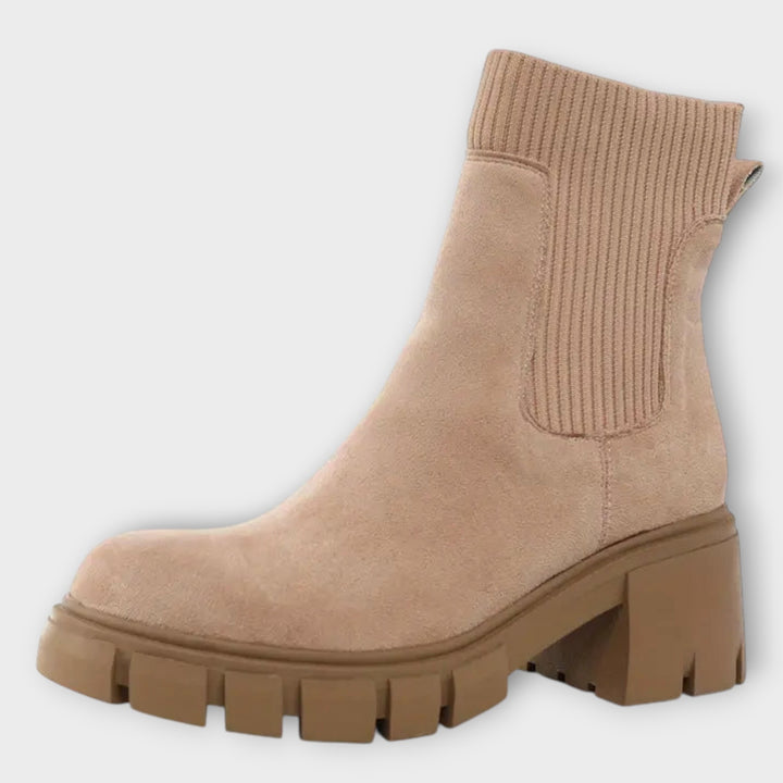 Chunky Suede Ankle Boots