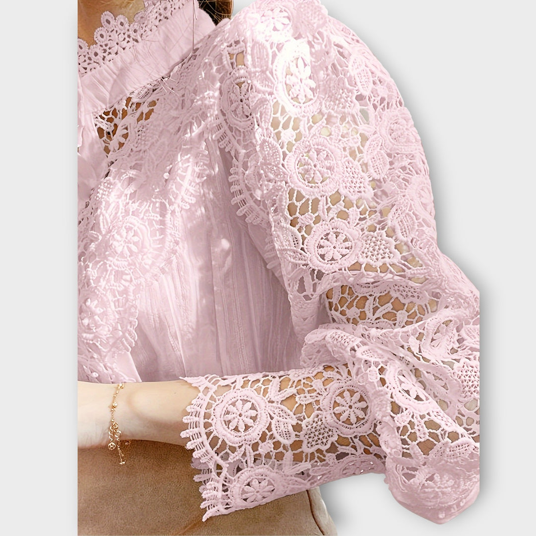 Elegant Lace Victorian Blouse