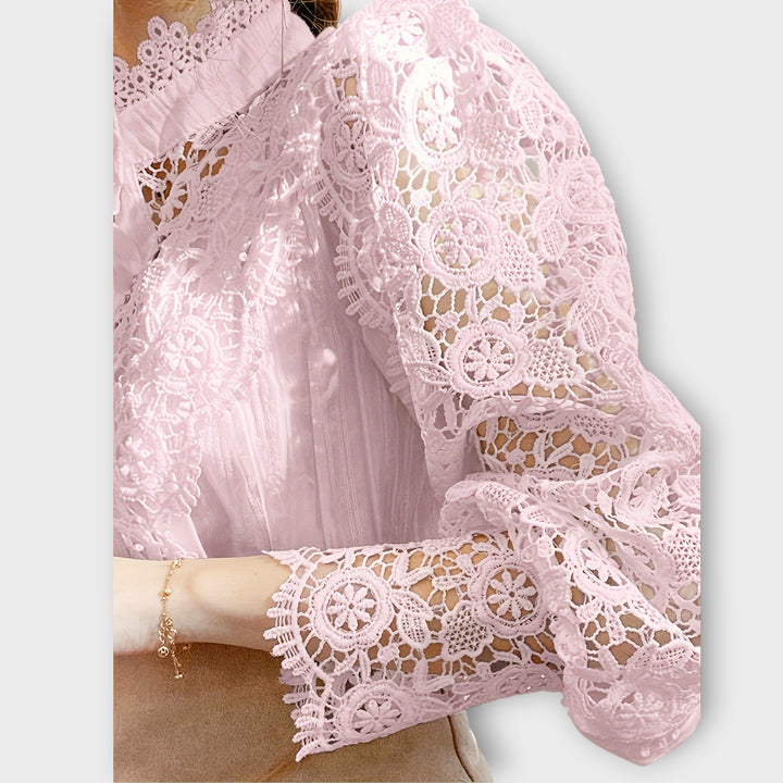 Elegant Lace Victorian Blouse