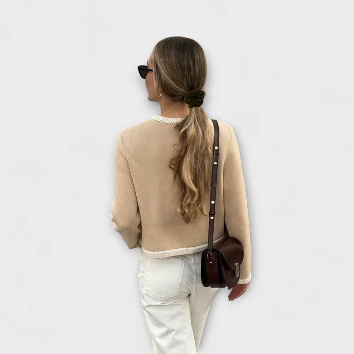 Classic cardigan with decorative pockets