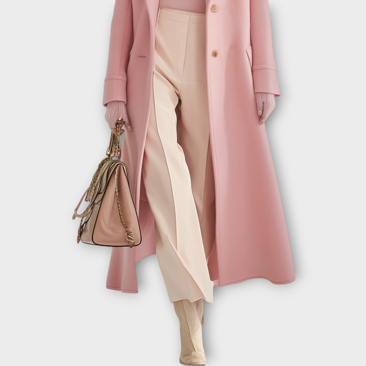 Milan Chic Longline Wool Coat