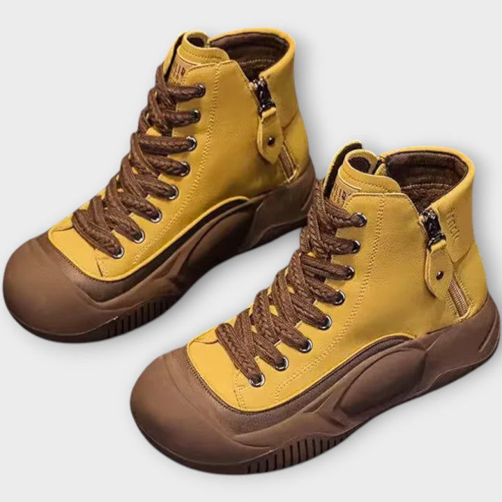 Rugged Lace-Up Utility Boots