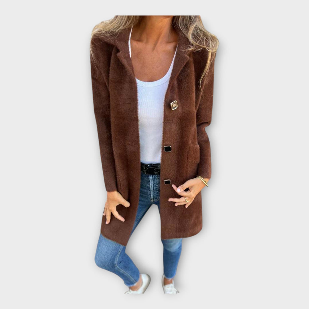 Wool Coat with Elegant Closure