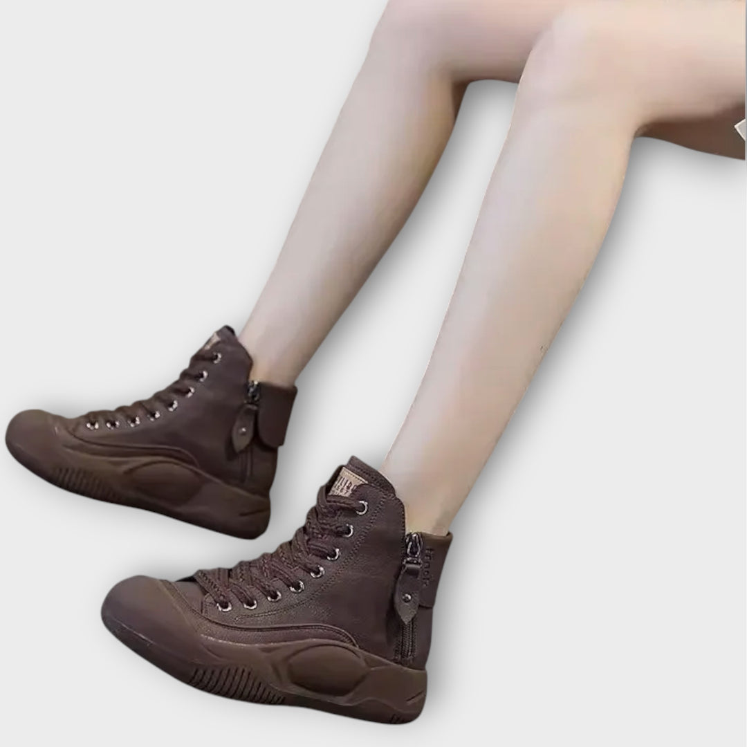 Rugged Lace-Up Utility Boots