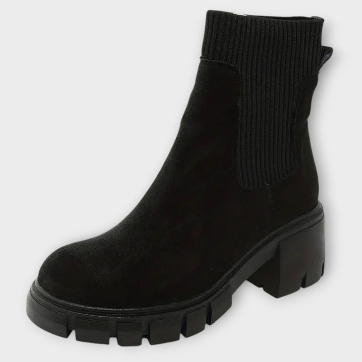 Chunky Suede Ankle Boots