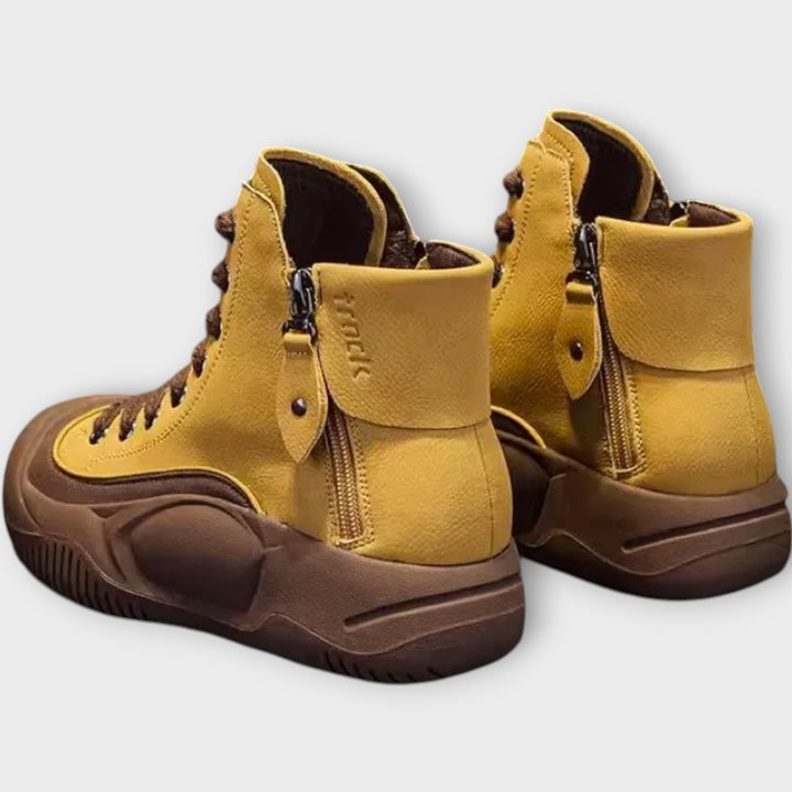 Rugged Lace-Up Utility Boots