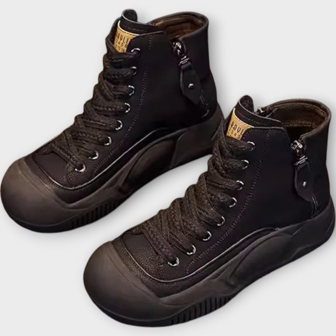 Rugged Lace-Up Utility Boots